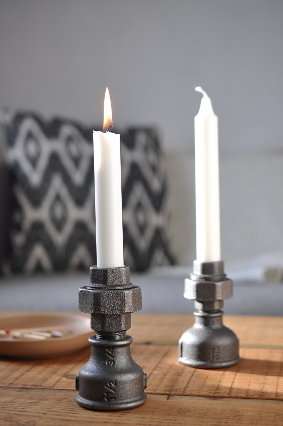 Industrial Style Candle Holders