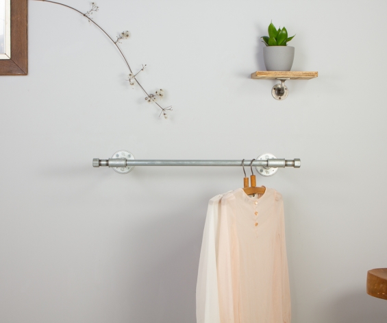 Notting Hill Industrial Clothes Rail Galvanised