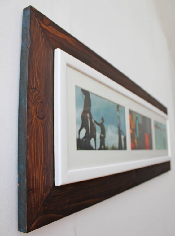 Reclaimed Wooden Landscape Aperture Photo Frame 2