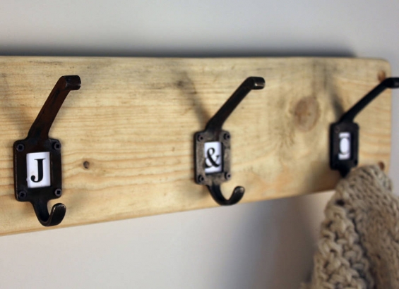 Reclaimed Wood Hook Board (Natural)